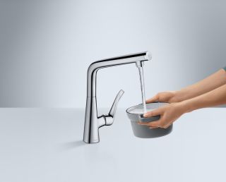 Смеситель Hansgrohe Metris Select 14883000 для кухни